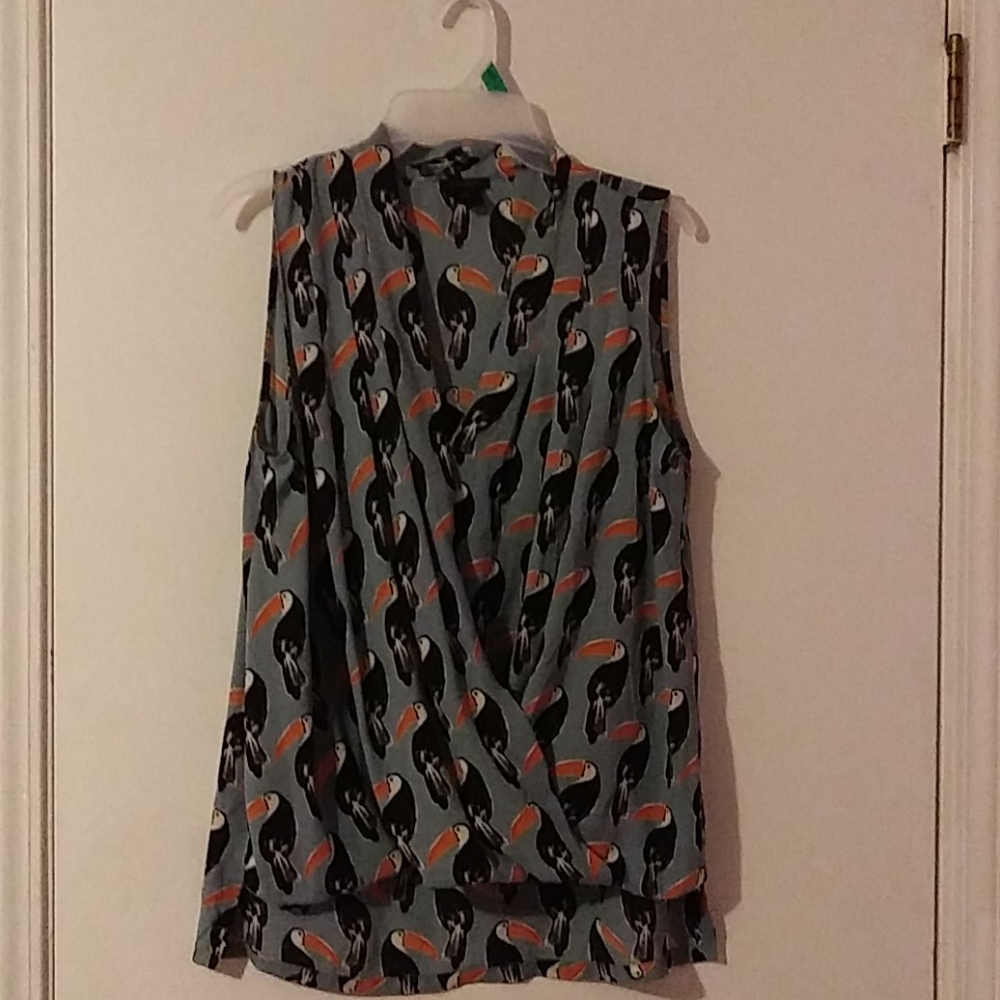 Ann Taylor Factory Sleeveless Blouse, Medium